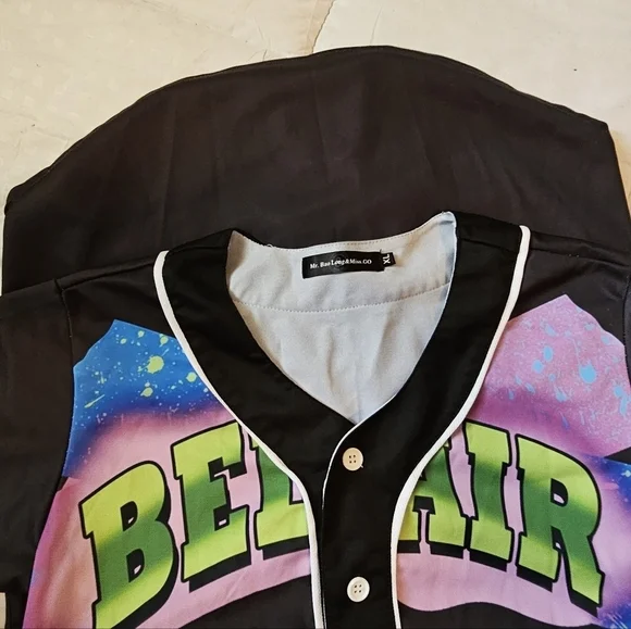 Black Multicolor Kids Jersey Mr. Bao XL - Picture 7 of 12